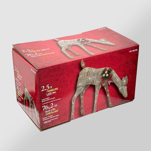 Christmas deer light packaging box