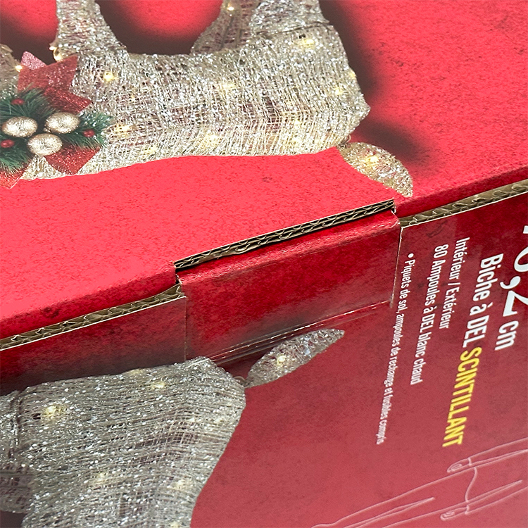 Deer shaped lighting packaging box