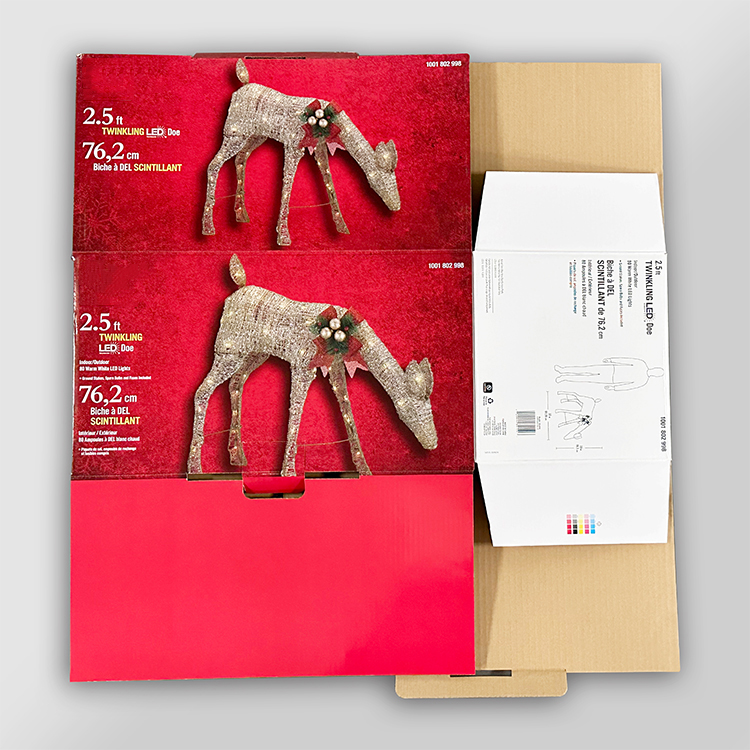 Decorative lamp packaging box