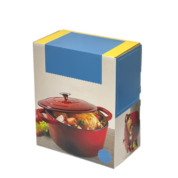 Red enamel pot packaging box