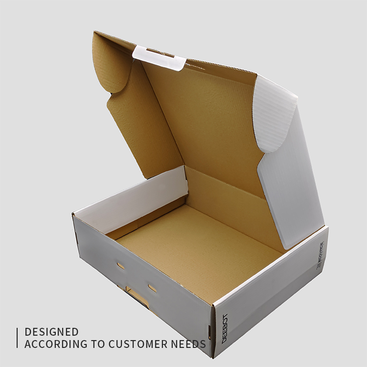 Sweeping robot packaging box