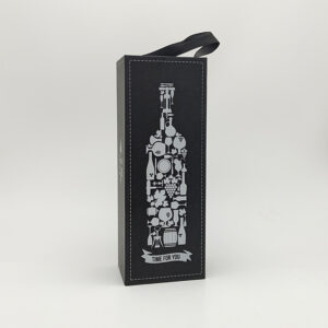 Black magnetic wine box