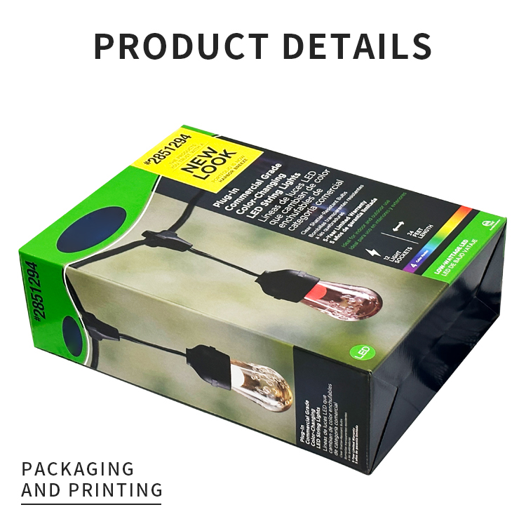 Decorative lamp packaging box