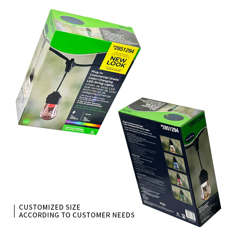 Light bulb packaging box