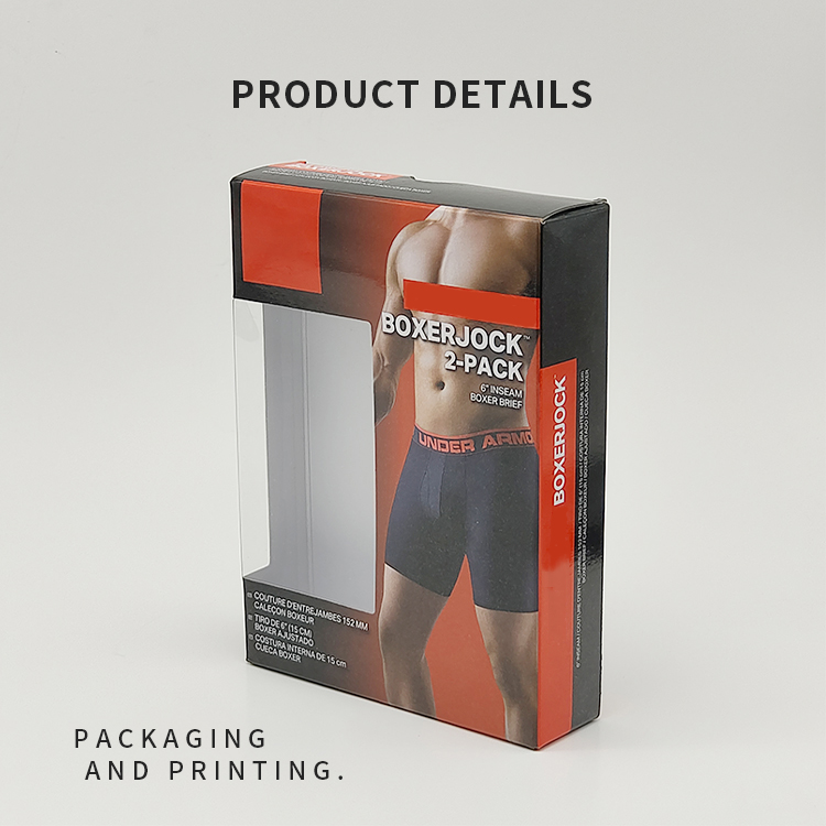 Men's underwear packaging box