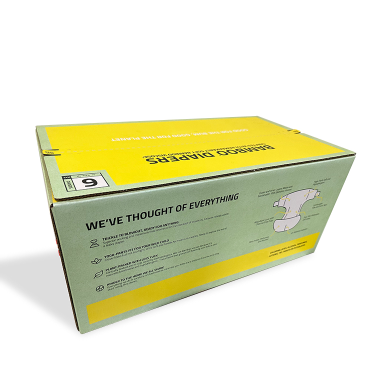 Bamboo diaper packaging color box