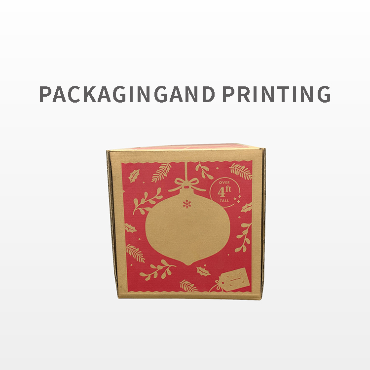Christmas decoration packaging cardboard box