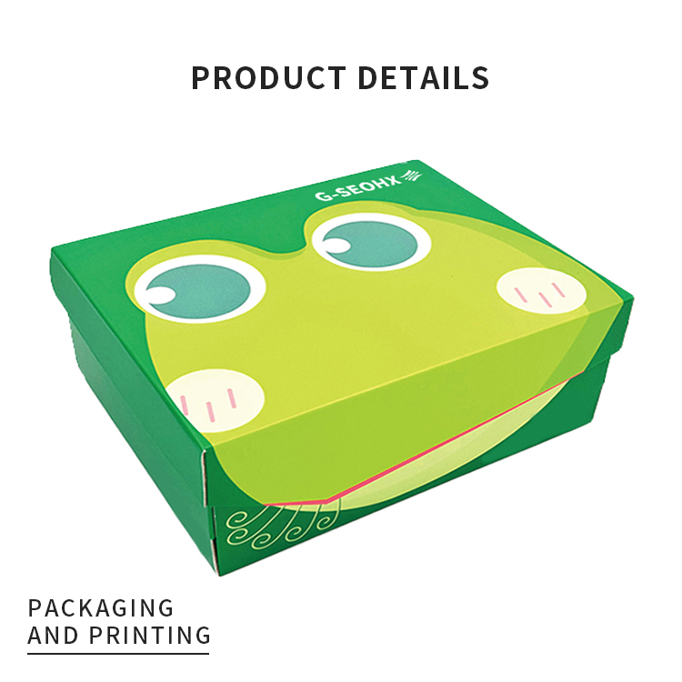 Colorful shoe packaging paper box
