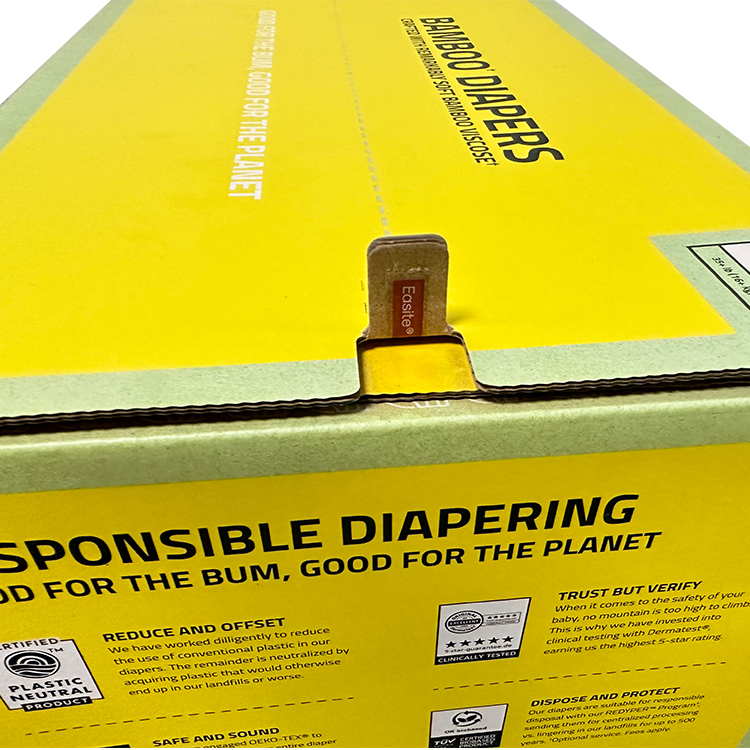 Diaper packaging color box