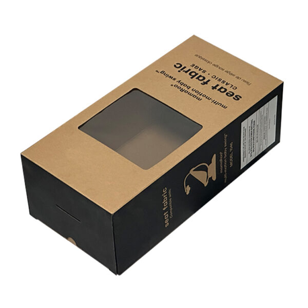 Paper box with transparent window