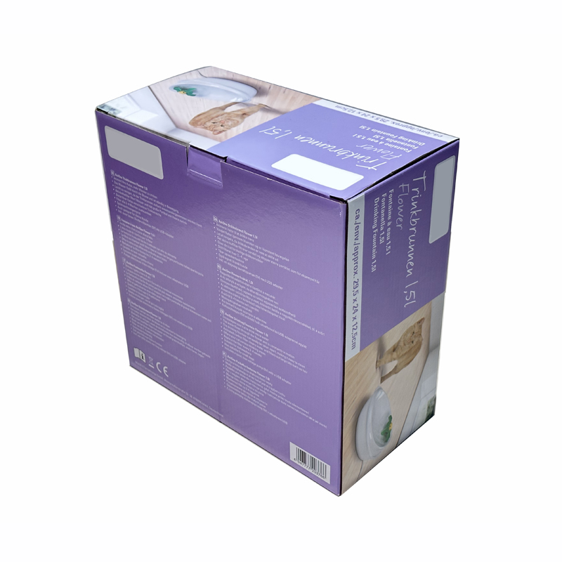 Pet water dispenser packaging box