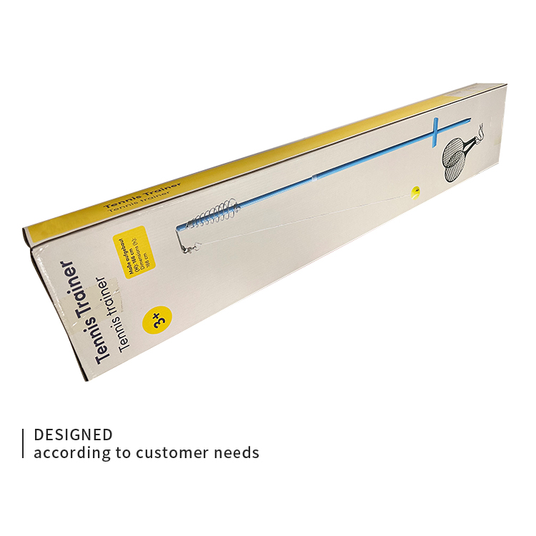 Training racket packaging box