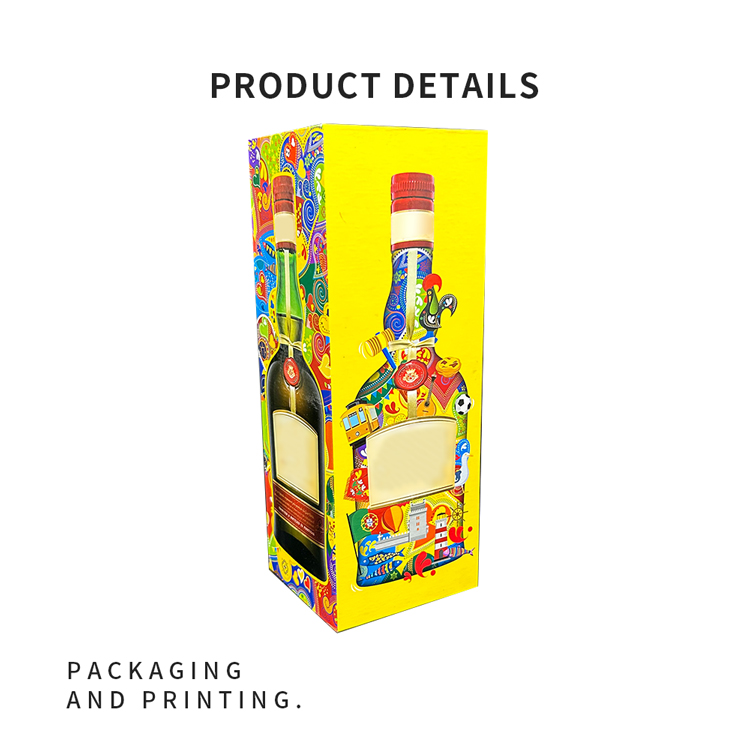Colorful magnetic wine box