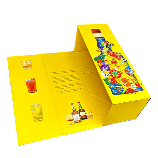Colorful magnetic wine box