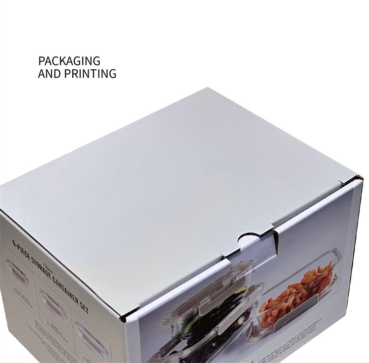 Glass food storage box tableware packaging box