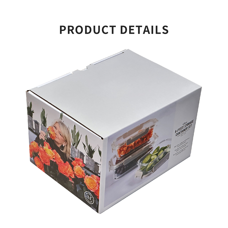 Glass tableware packaging box