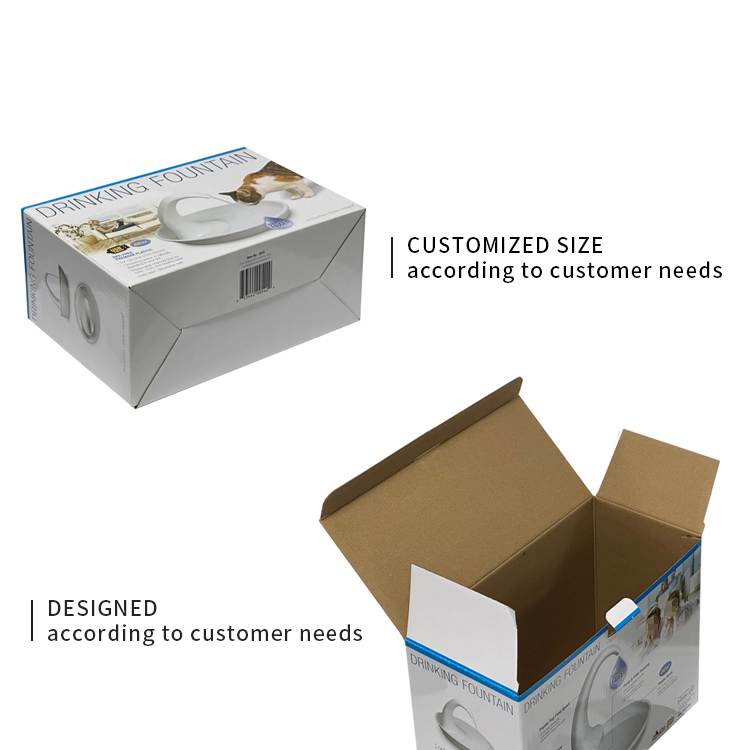 Pet feeder packaging box