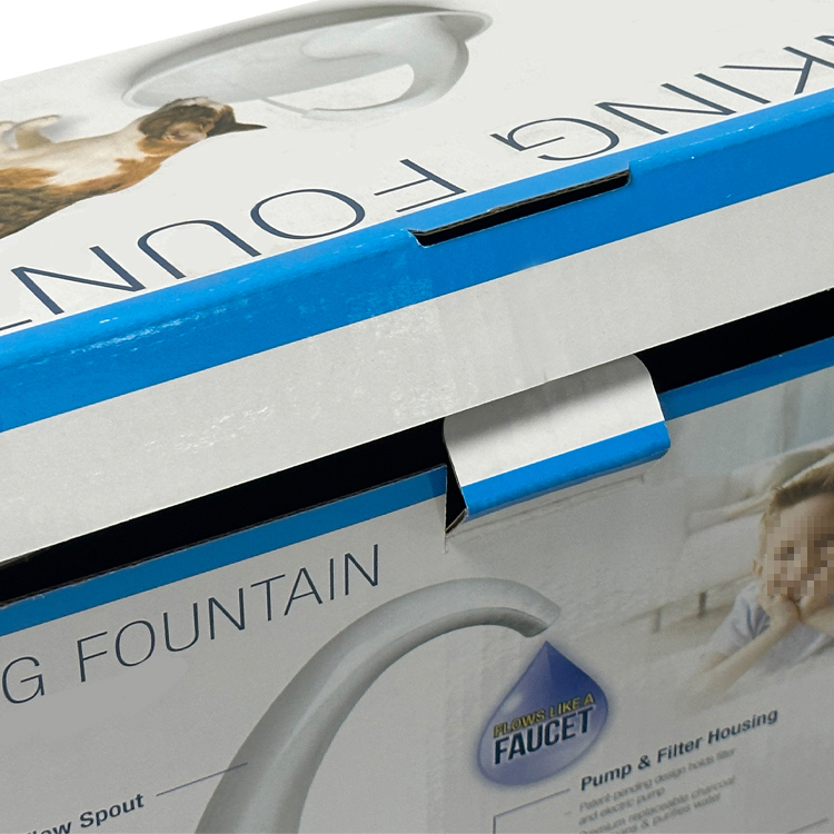 Pet water dispenser packaging box