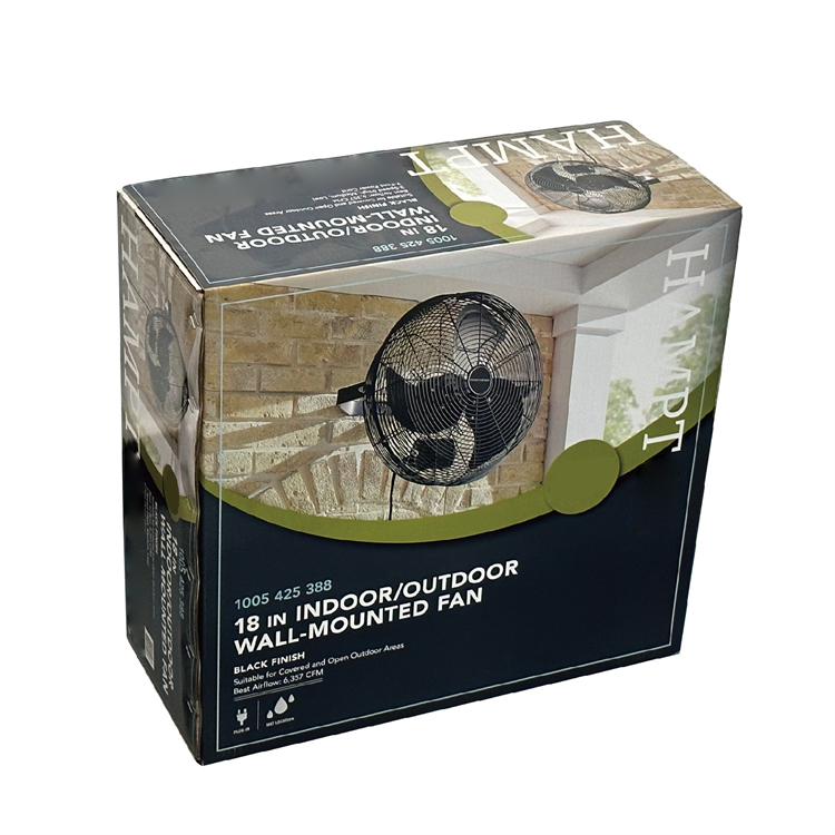 Industrial fan packaging box