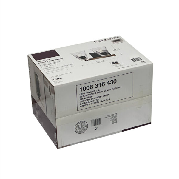 Wall lamp packaging carton