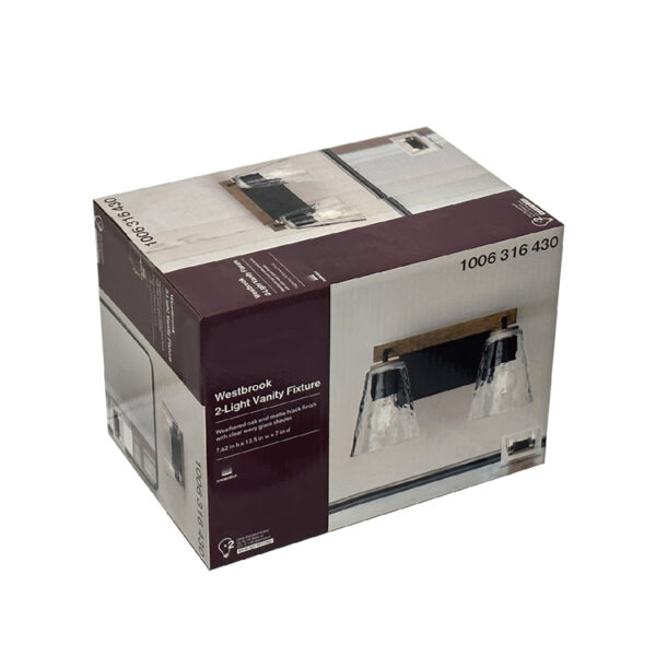 Wall lamp packaging carton