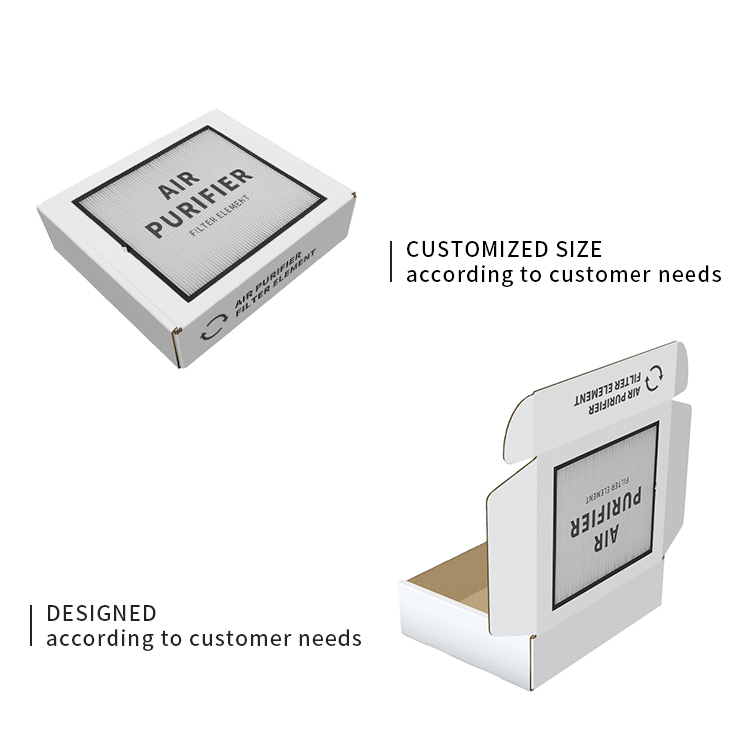 Air purifier filter cartridge packaging box