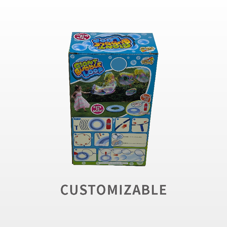 Bubble blowing machine packaging box