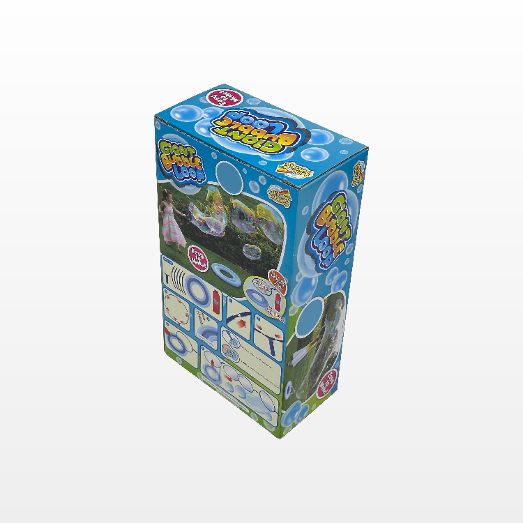 Bubble machine packaging box