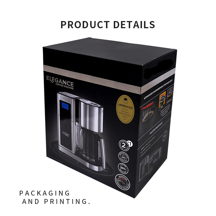 Coffee machine packaging box