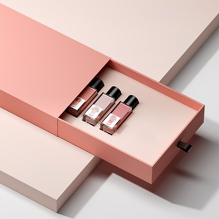 Color painted nail polish adhesive packaging box