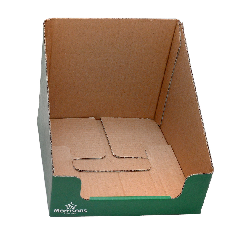 Corrugated paper display box