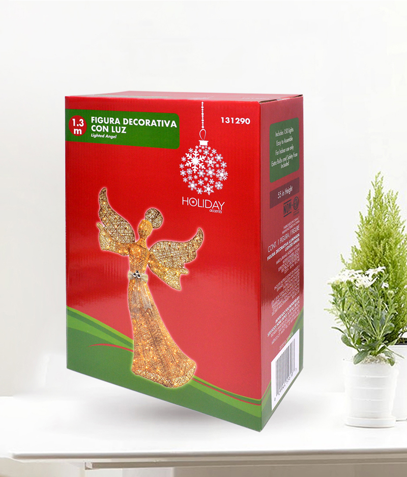 Christmas Decoration Luminous Angel Lamp Packaging Box