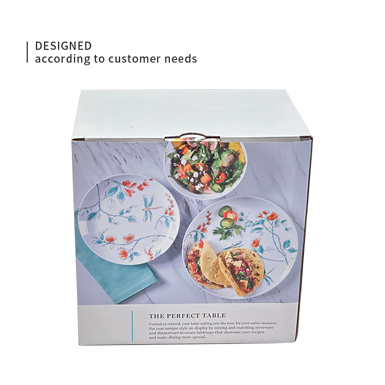European style meal tray packaging box