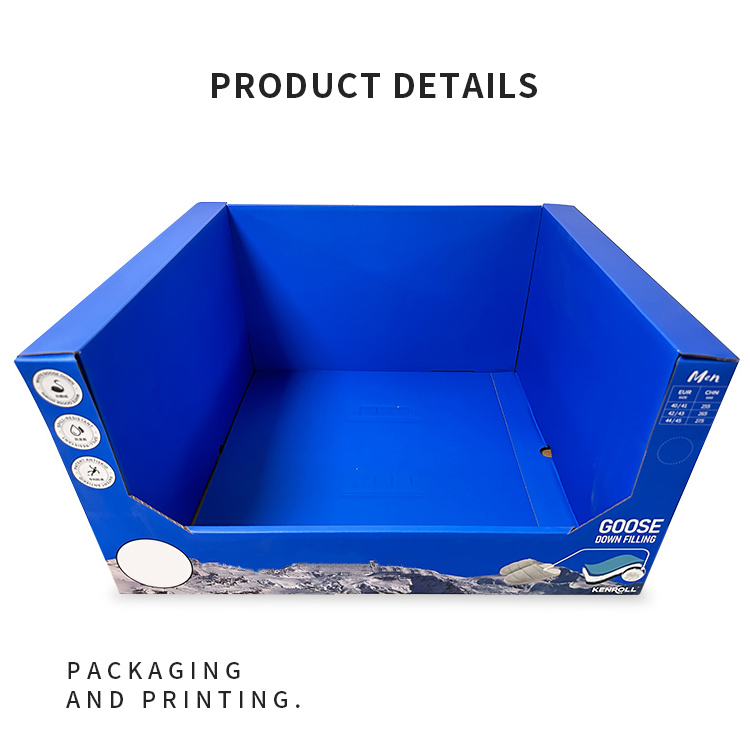Goose down slippers PDQ display box