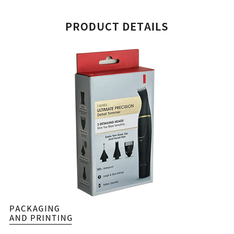 Hair trimmer packaging box