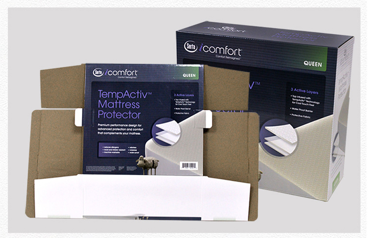 Latex mattress cardboard box