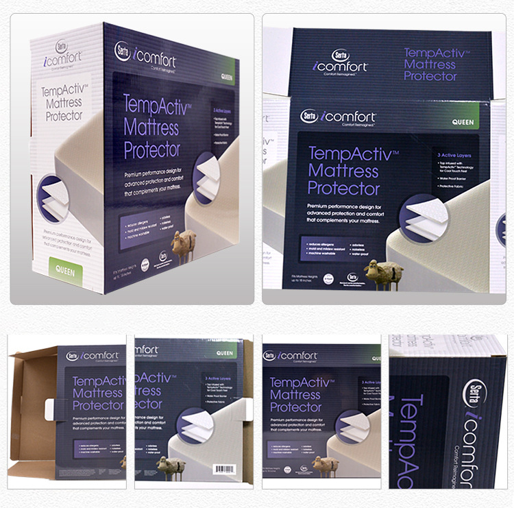Latex mattress packaging box