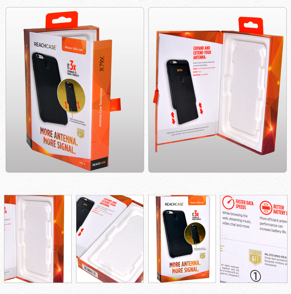 Mobile phone power supply packaging color box