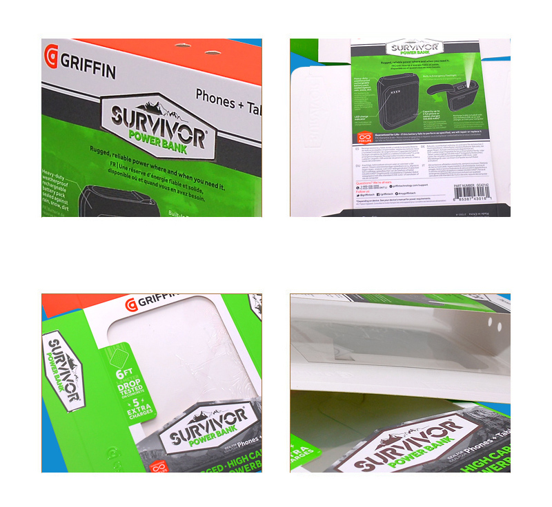Mobile power bank packaging box