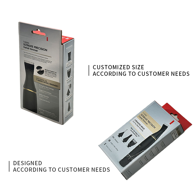Nose hair trimmer packaging box