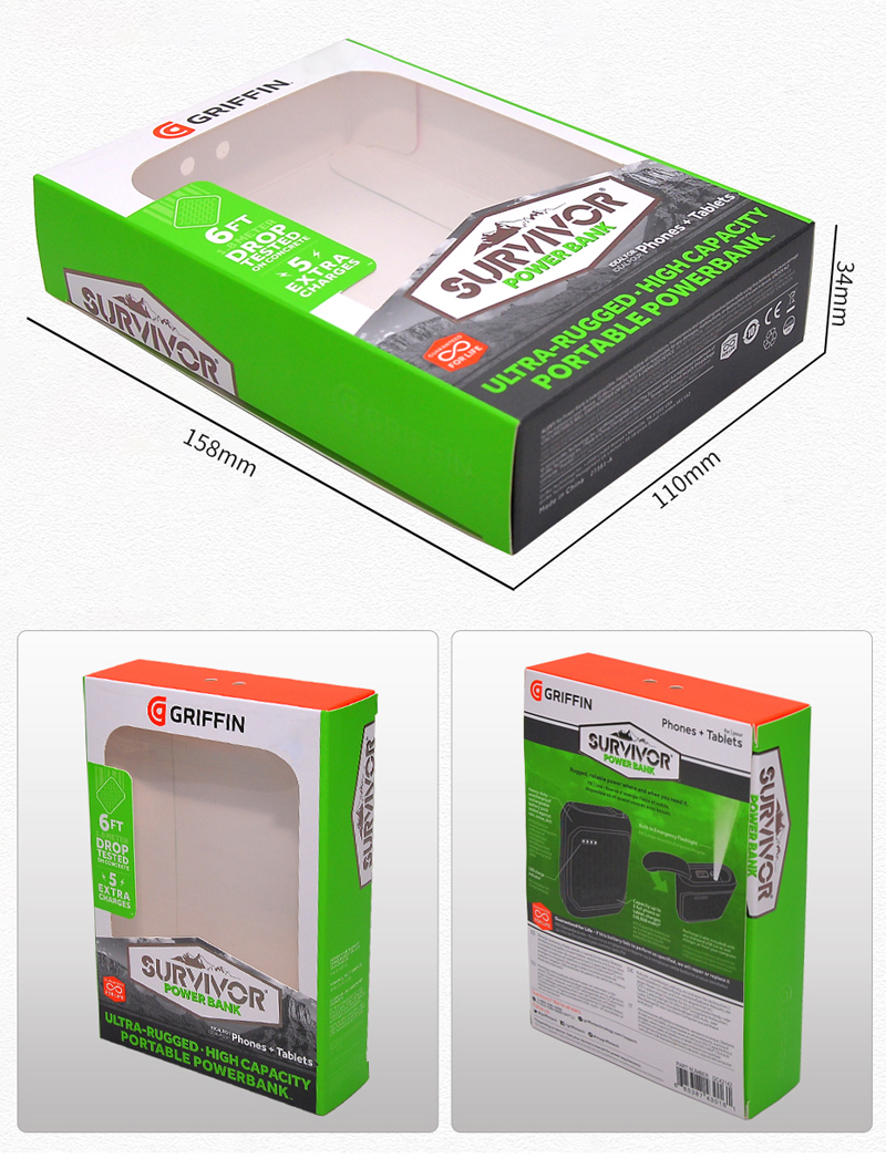 Packaging box with window