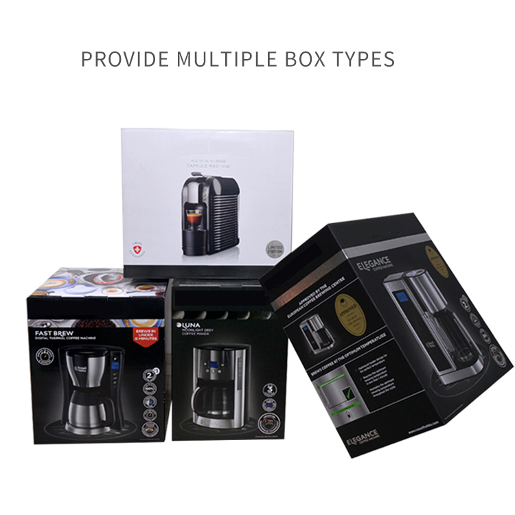Printing of coffee machine packaging box