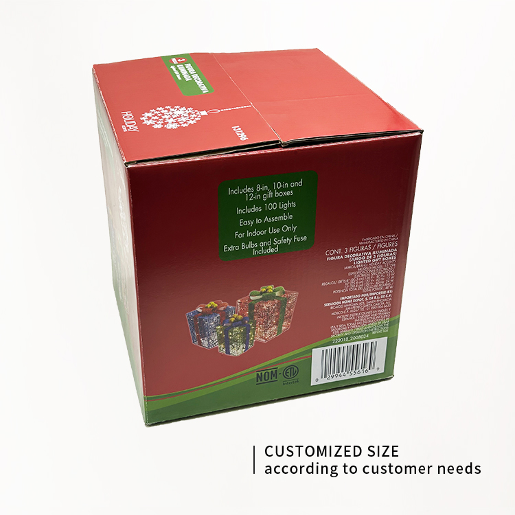 Rectangular cardboard box