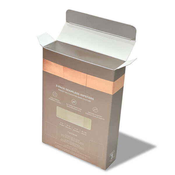 Small colored Packaging box with PVC window