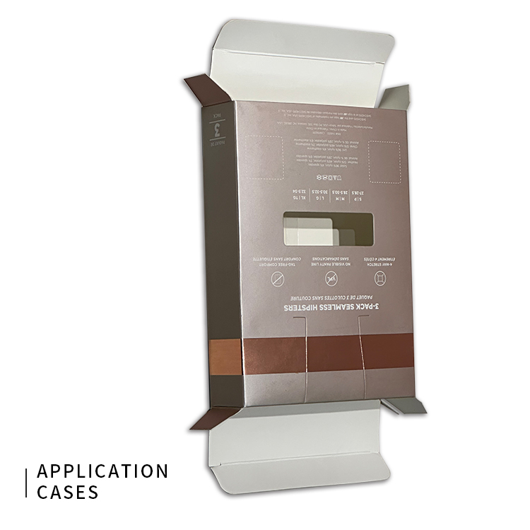 Small packaging box with PVC window