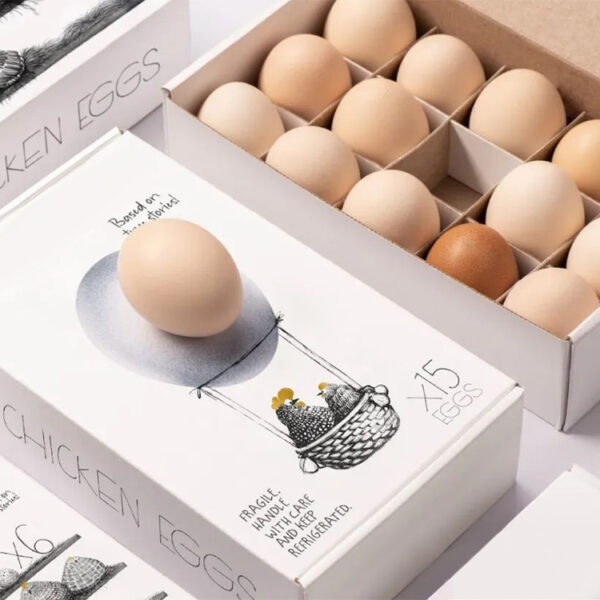 Bird egg packaging box