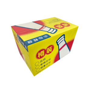 Bottled beverage packaging cardboard box