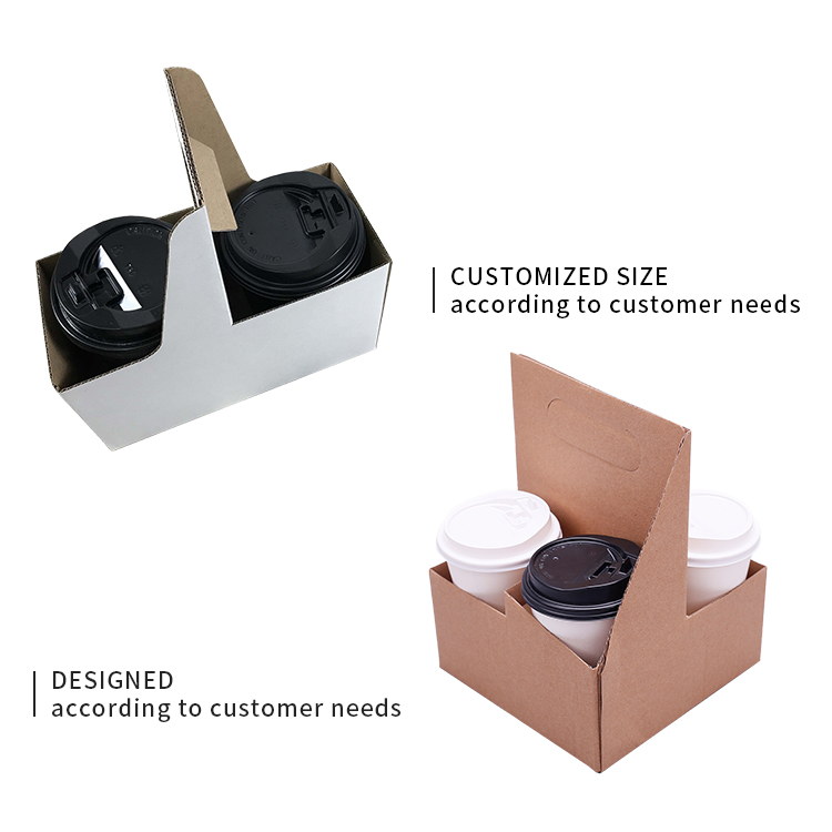 Corrugated paper cup holder