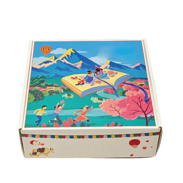Degradable packaging box