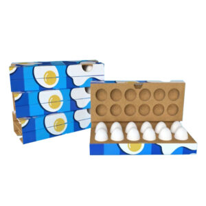 Egg grid packaging box